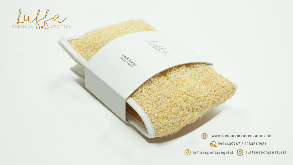 Luffa Esponja Natural 100% Biodegradable Faja Espalda Sencilla