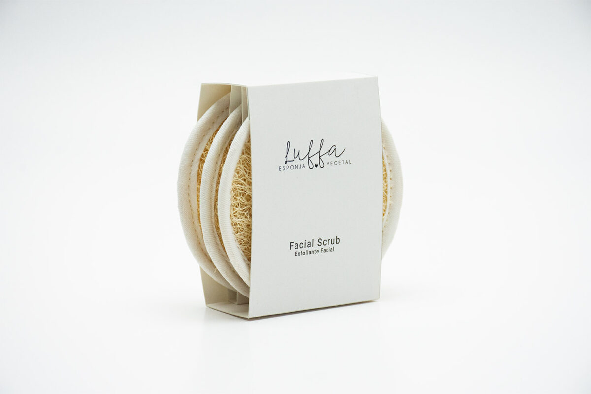 Luffa aegyptiaca Esponja Natural 100% Biodegradable discos faciales esponja para baño exfoliante natural luffa ecuador